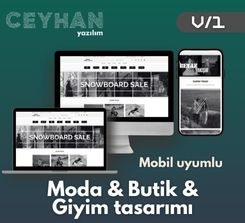 E-Ticaret Moda & Butik & Giyim Tasarımı 