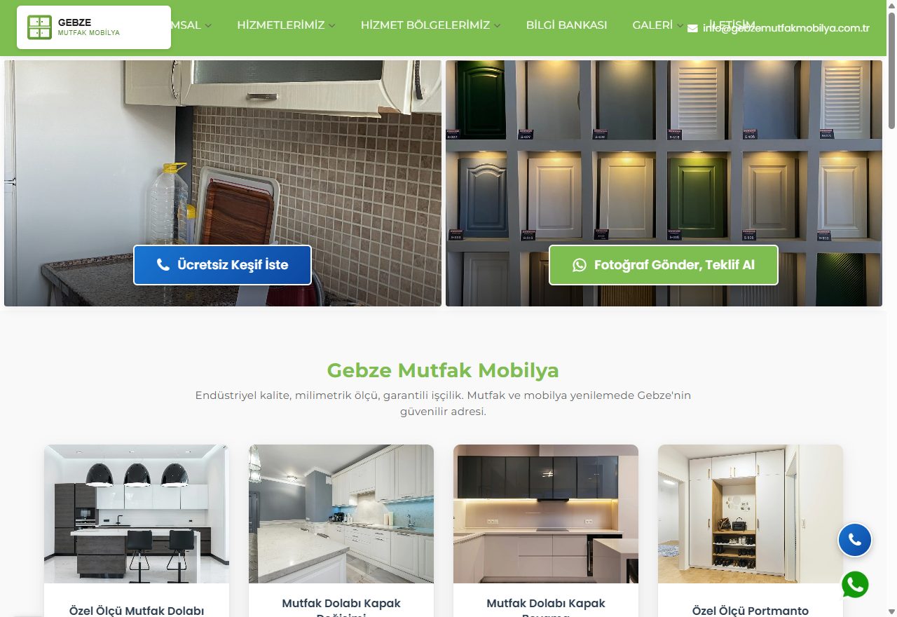 Gebze Mutfak Mobilya