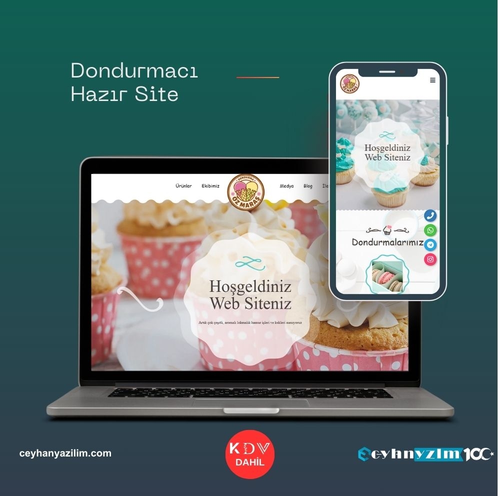 Dondurma, Pastane Tasarımı V1