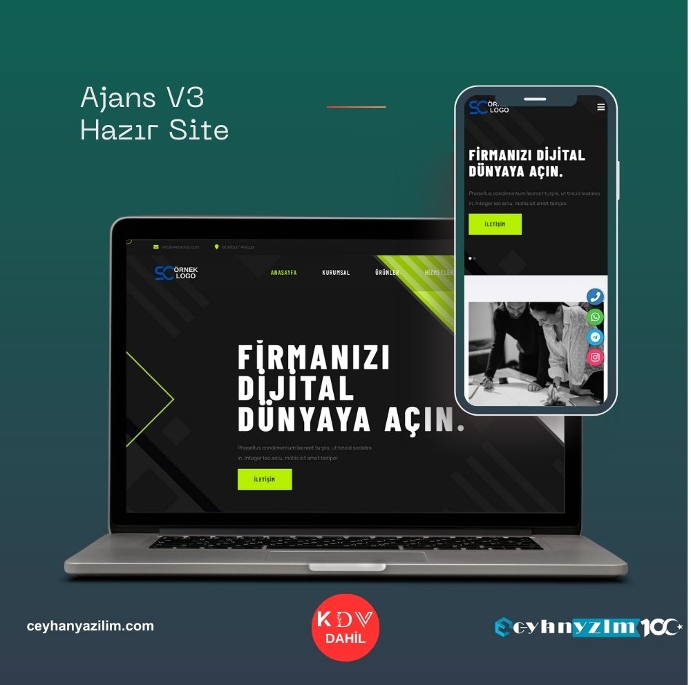 Ajans V3 Hazır Site