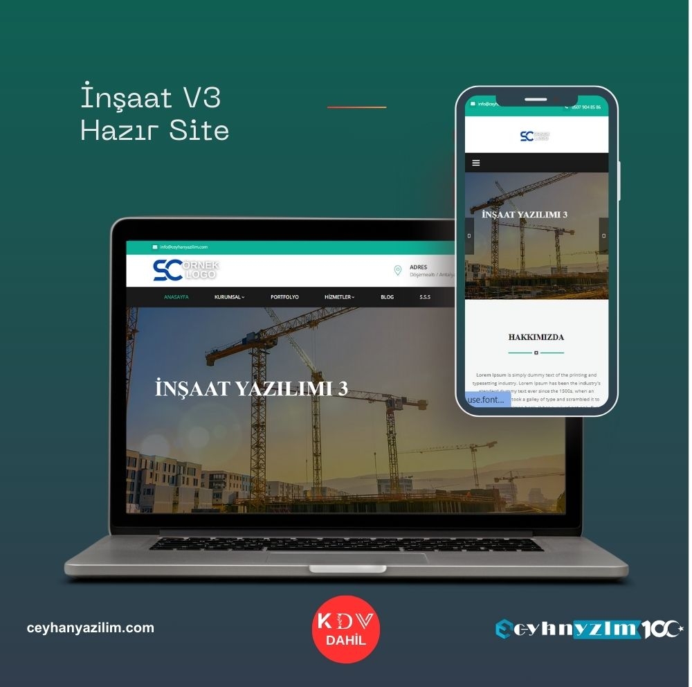 İnşaat V3 Hazır Site