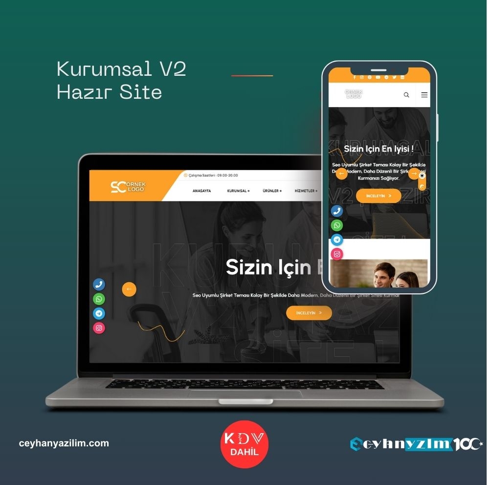Kurumsal V2 Hazır Site