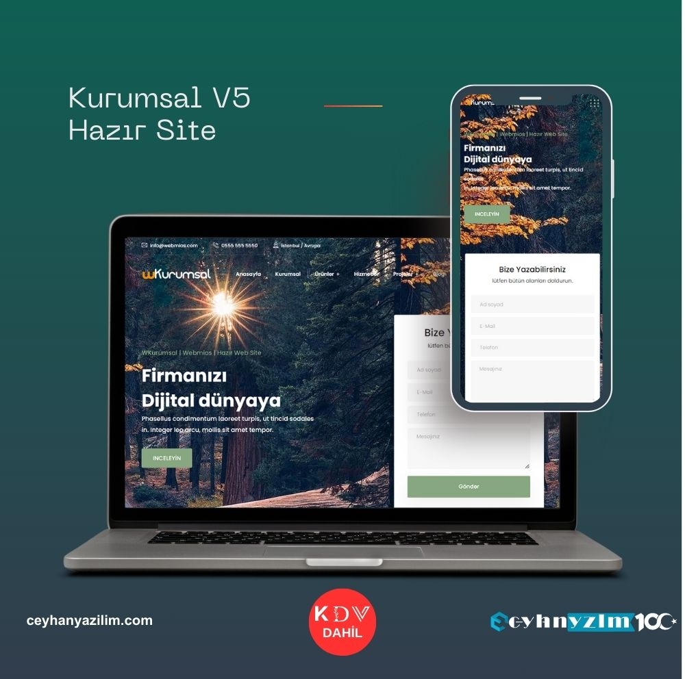 Kurumsal V5 Hazır Site