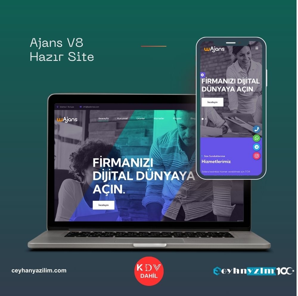 Ajans V8 Hazır Site