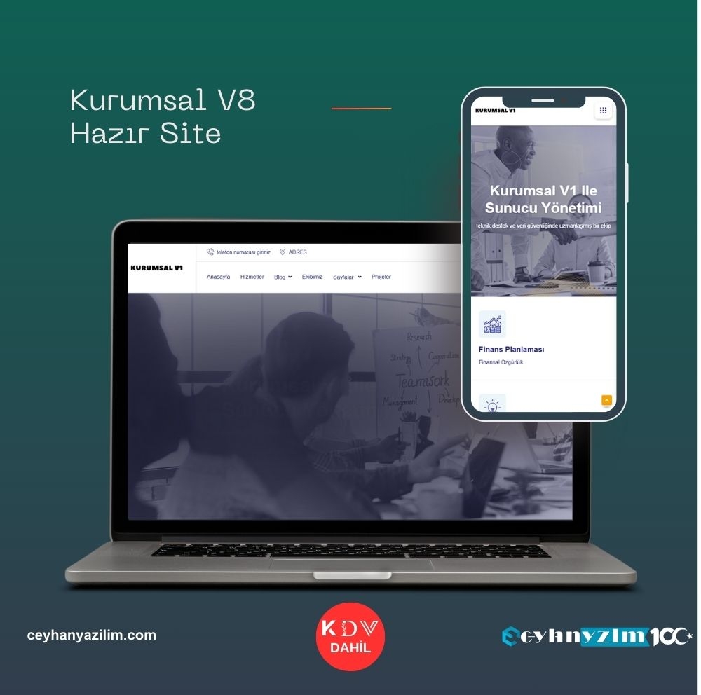 Kurumsal V8 Hazır Site
