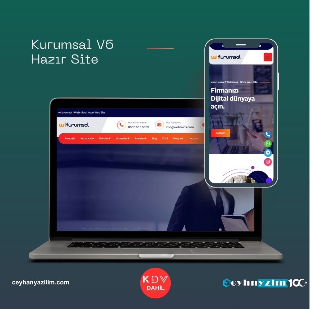 Kurumsal V6 Hazır Site