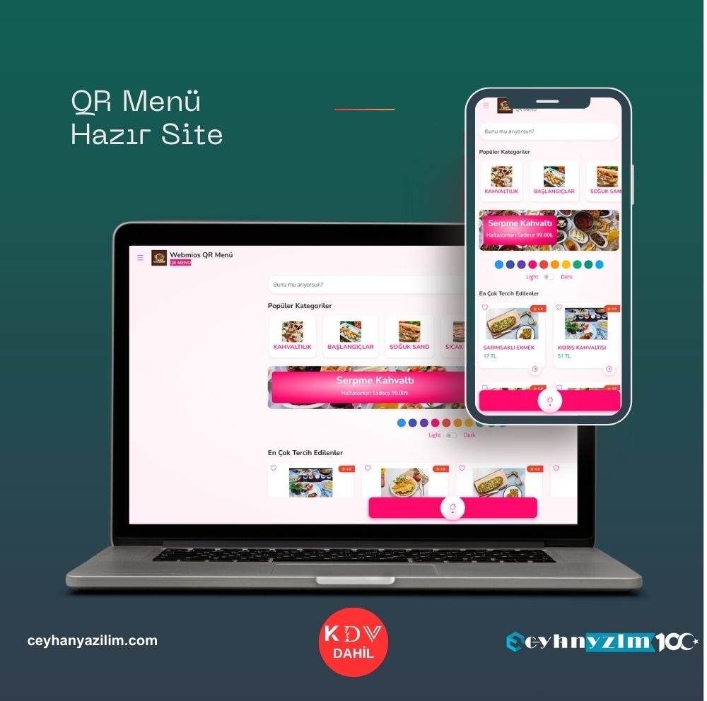 QR Menü Hazır Site