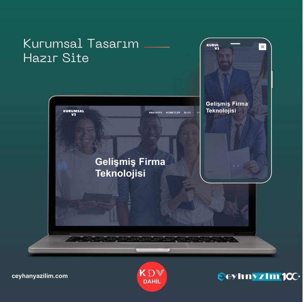 Kurumsal Tasarım Hazır Site