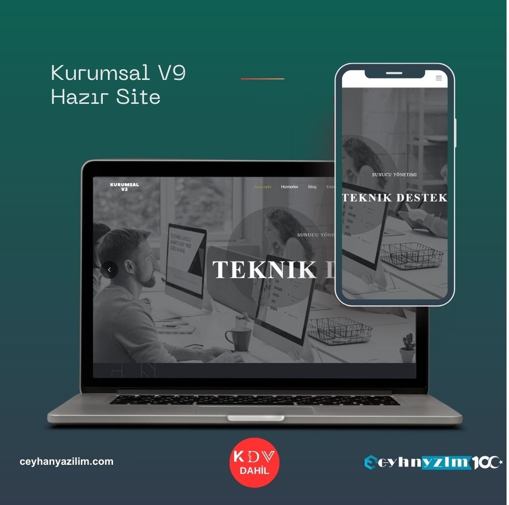 Kurumsal V9 Hazır Site
