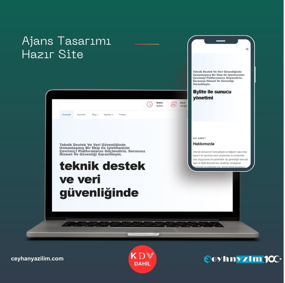 Ajans Tasarımı Hazır Site