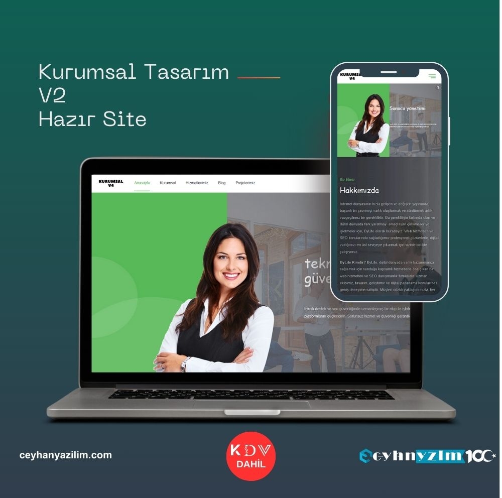 Kurumsal Tasarım V2 Hazır Site