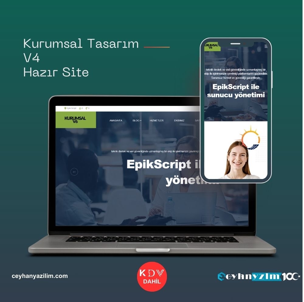 Kurumsal Tasarım V4 Hazır Site
