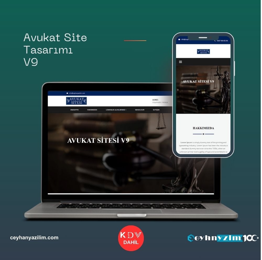 Avukat Site Tasarımı V9