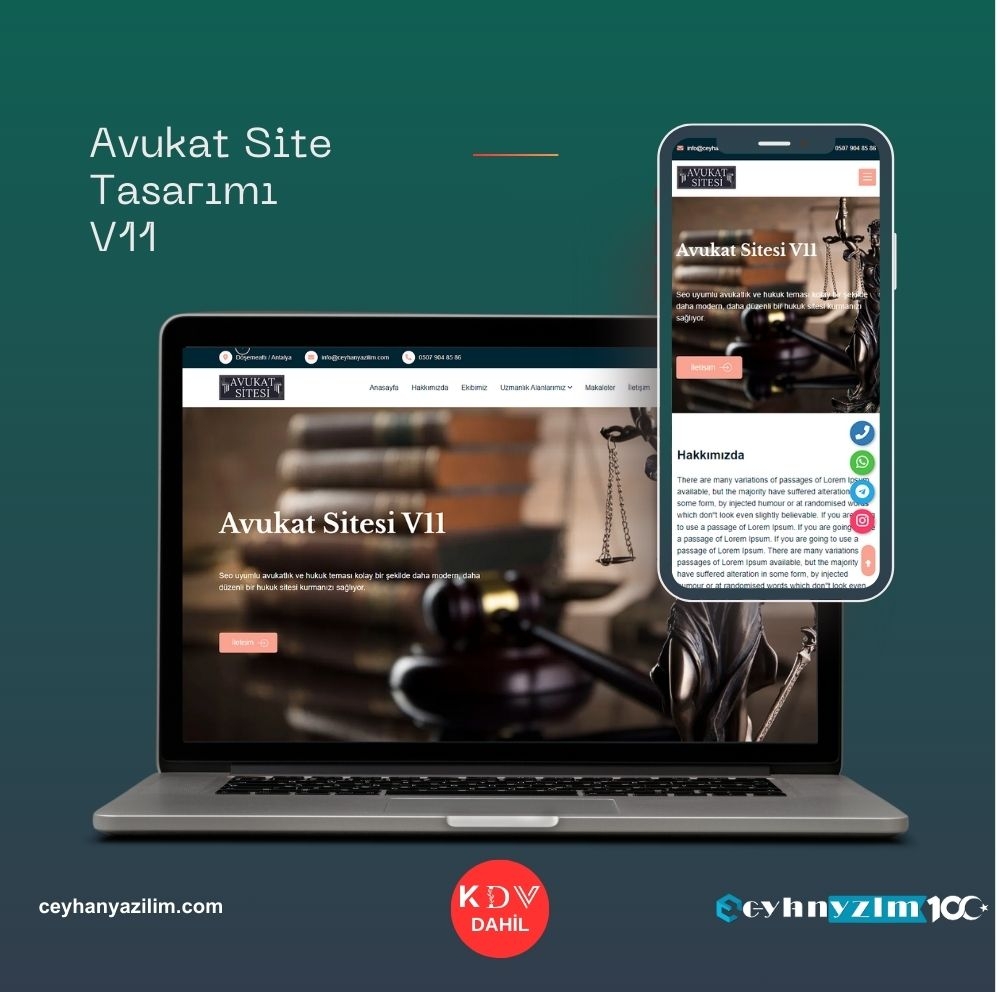 Avukat Site Tasarımı V11