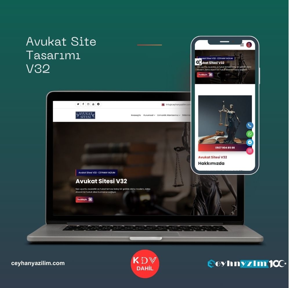 Avukat Site Tasarımı V32