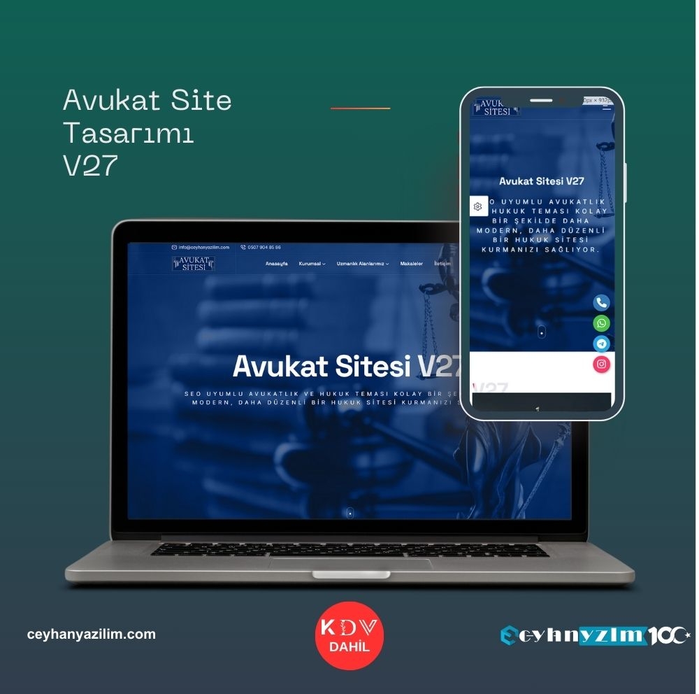 Avukat Site Tasarımı V27