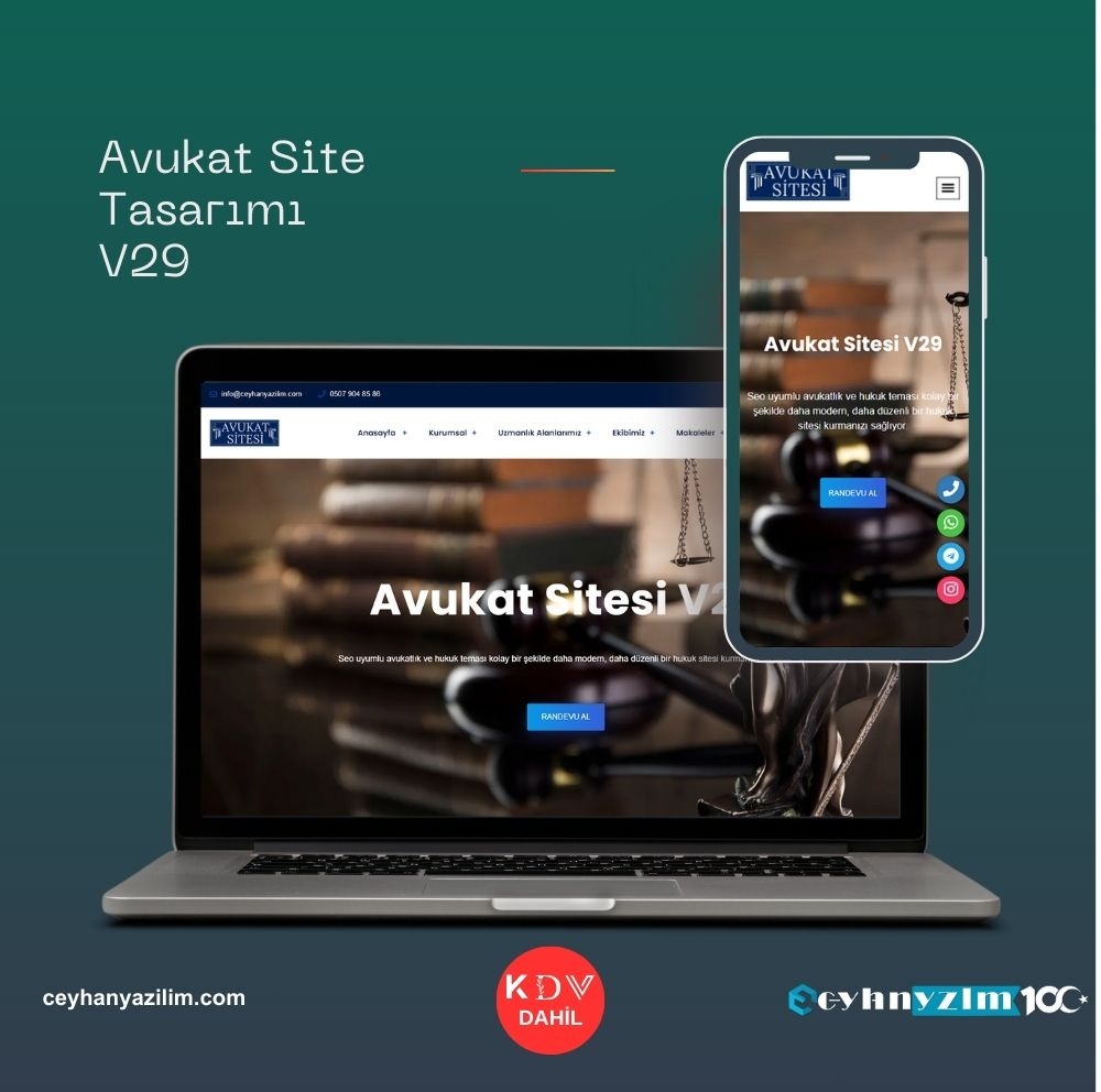 Avukat Site Tasarımı V29