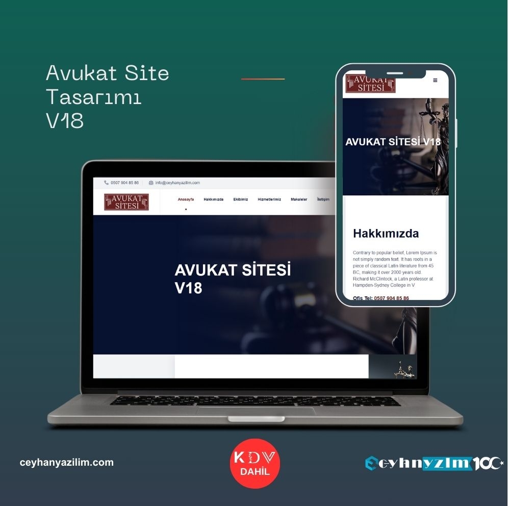 Avukat Site Tasarımı V18