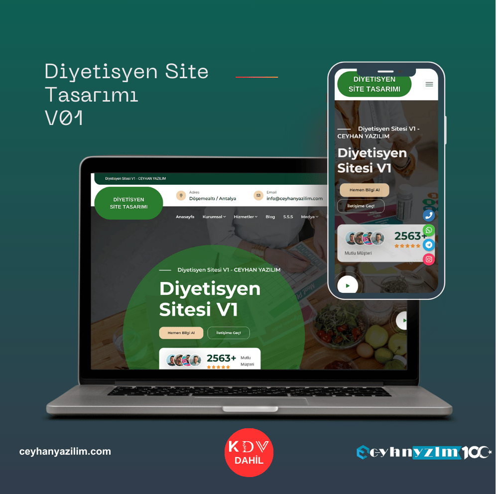 Diyetisyen Site Tasarımı  V1