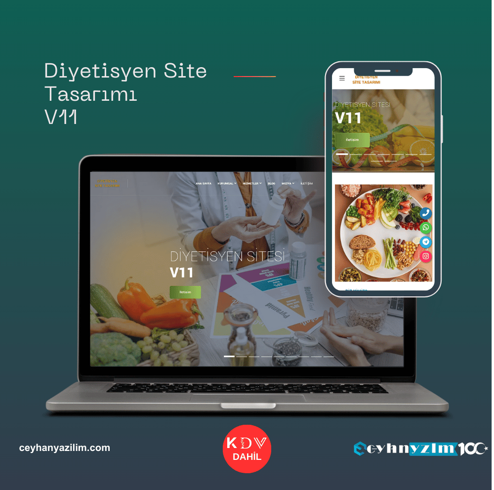 Diyetisyen Site Tasarımı  V11