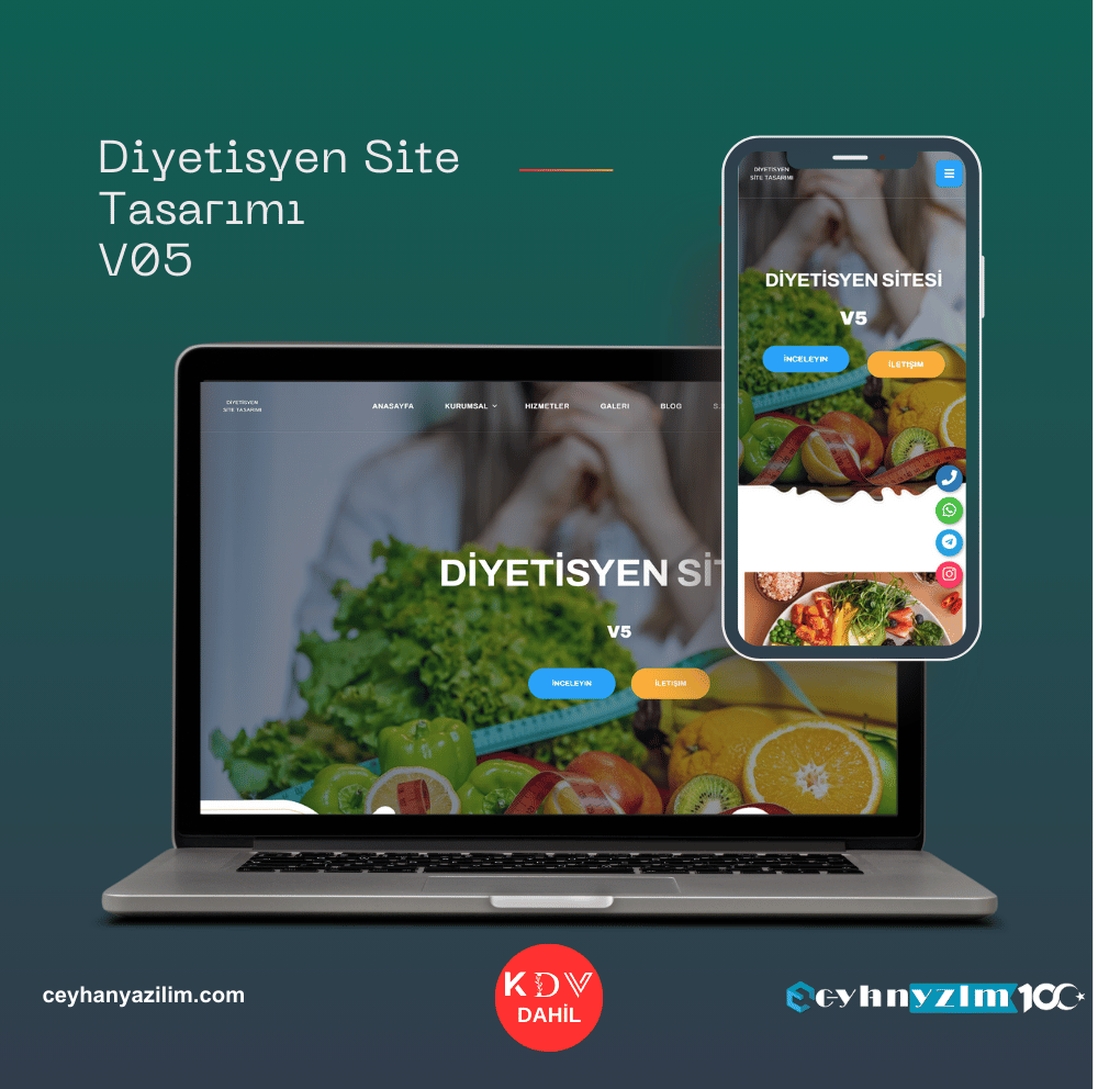 Diyetisyen Site Tasarımı  V5