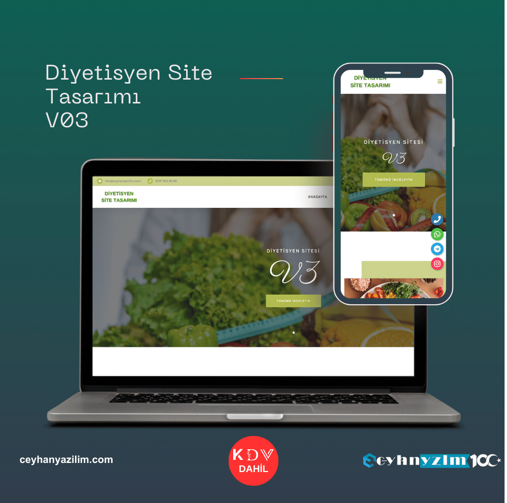 Diyetisyen Site Tasarımı  V3
