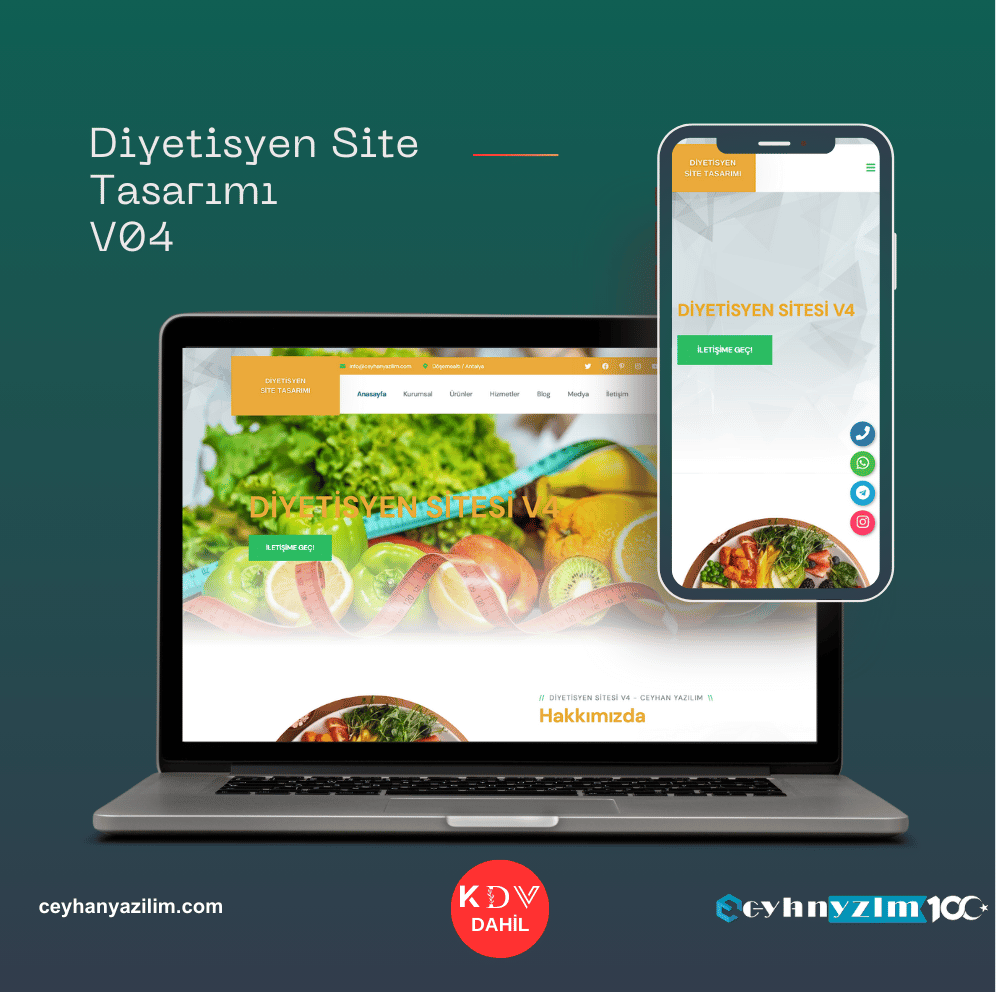 Diyetisyen Site Tasarımı  V4