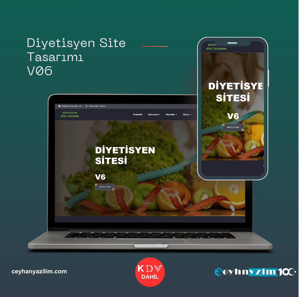 Diyetisyen Site Tasarımı  V6