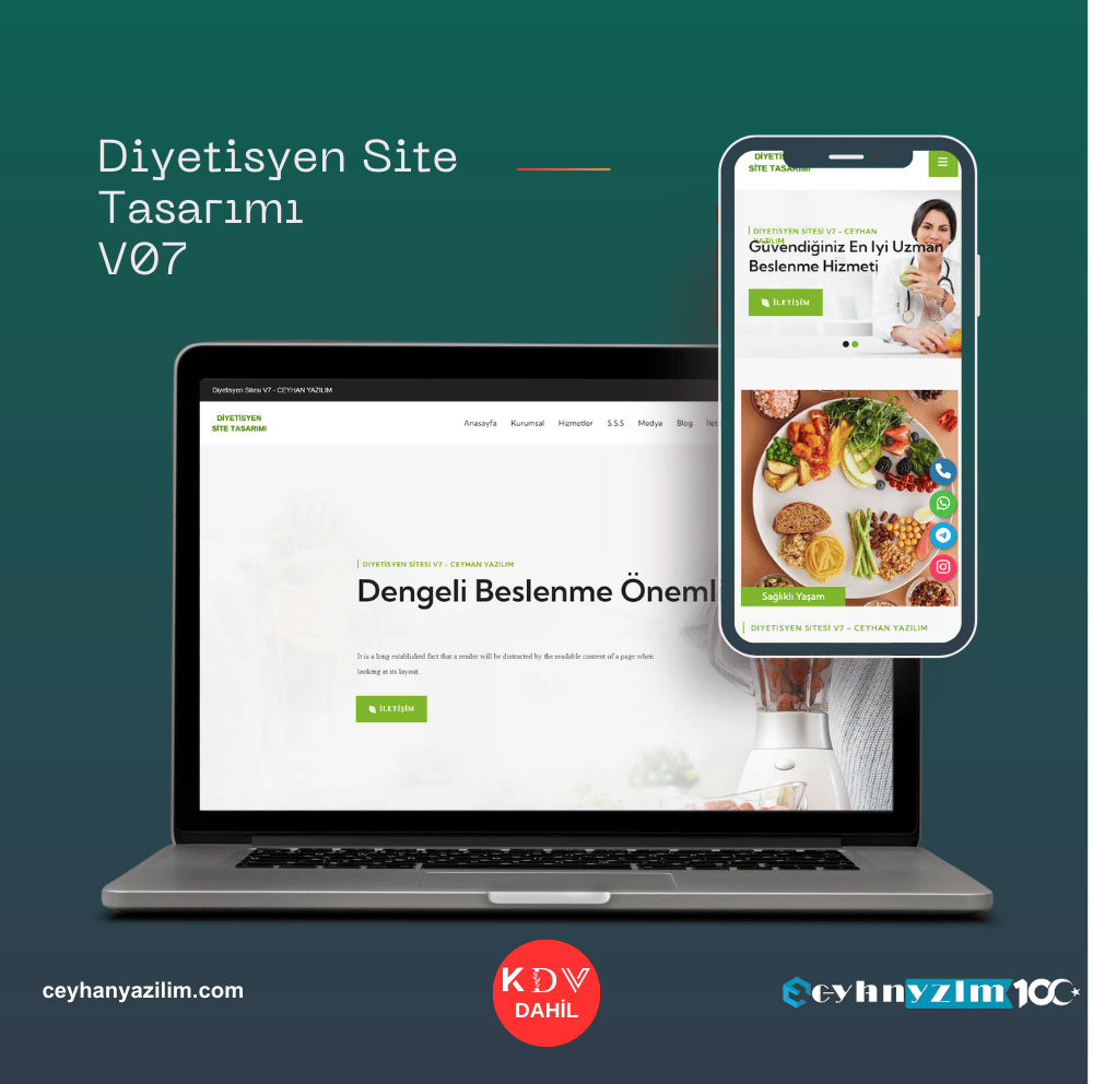 Diyetisyen Site Tasarımı  V7