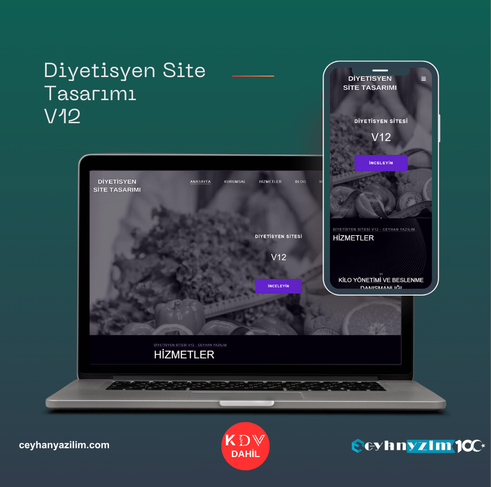 Diyetisyen Site Tasarımı  V12