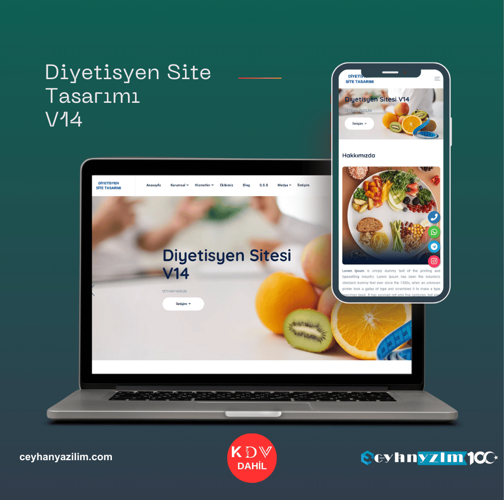 Diyetisyen Site Tasarımı  V14