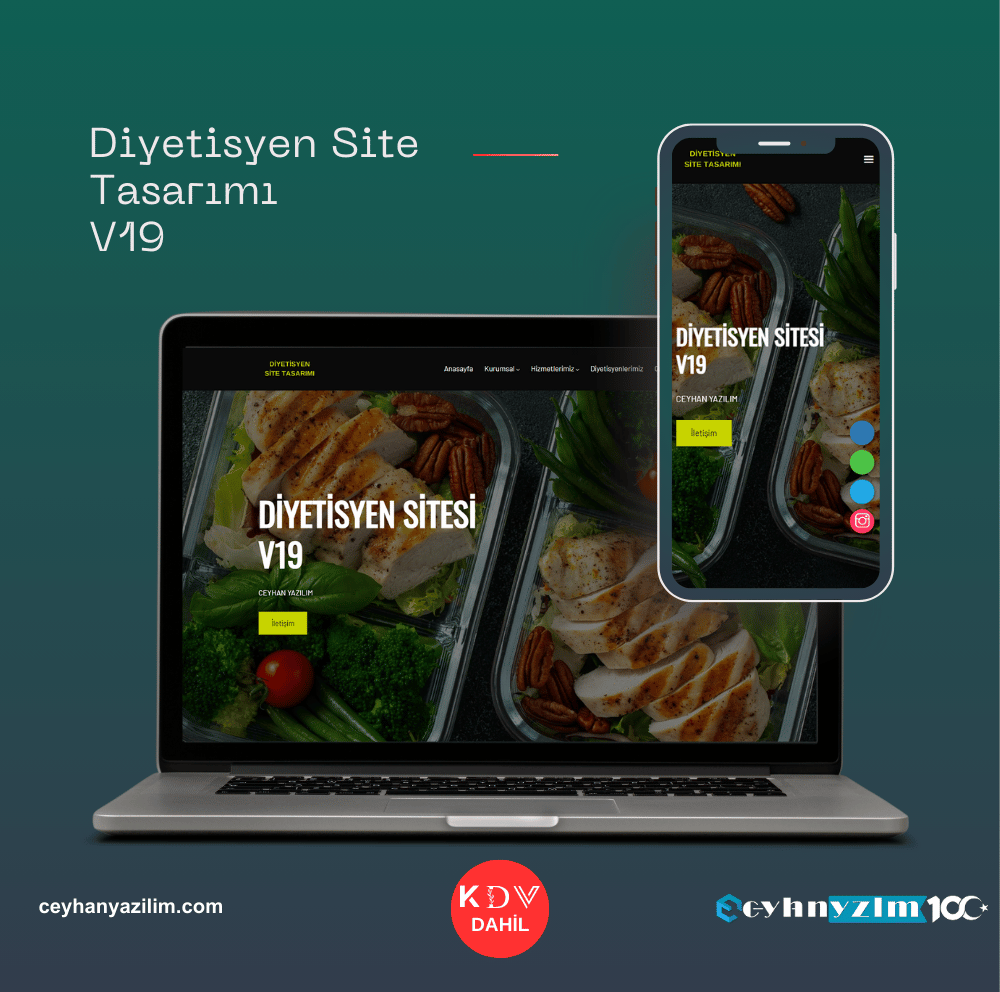 Diyetisyen Site Tasarımı  V19