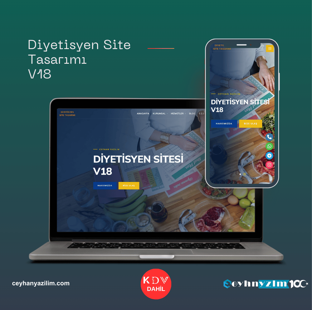 Diyetisyen Site Tasarımı  V18