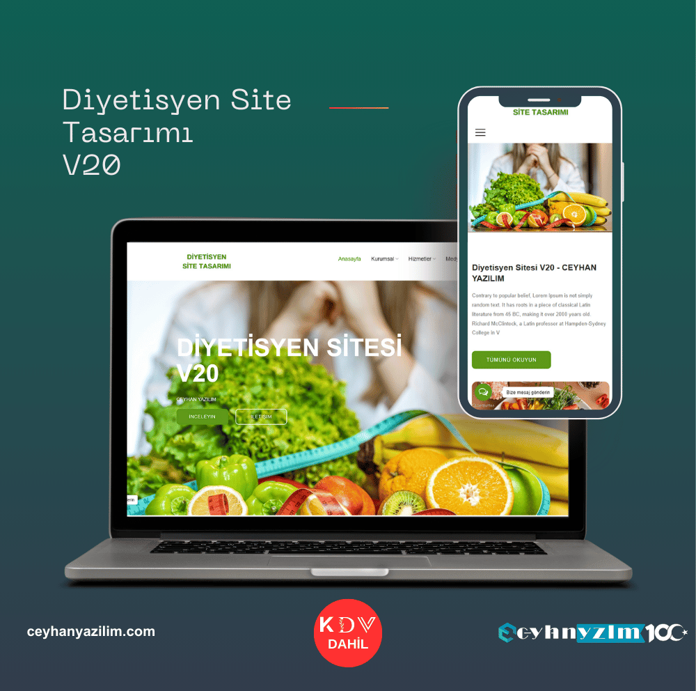 Diyetisyen Site Tasarımı  V20