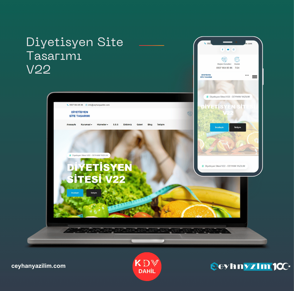 Diyetisyen Site Tasarımı  V22