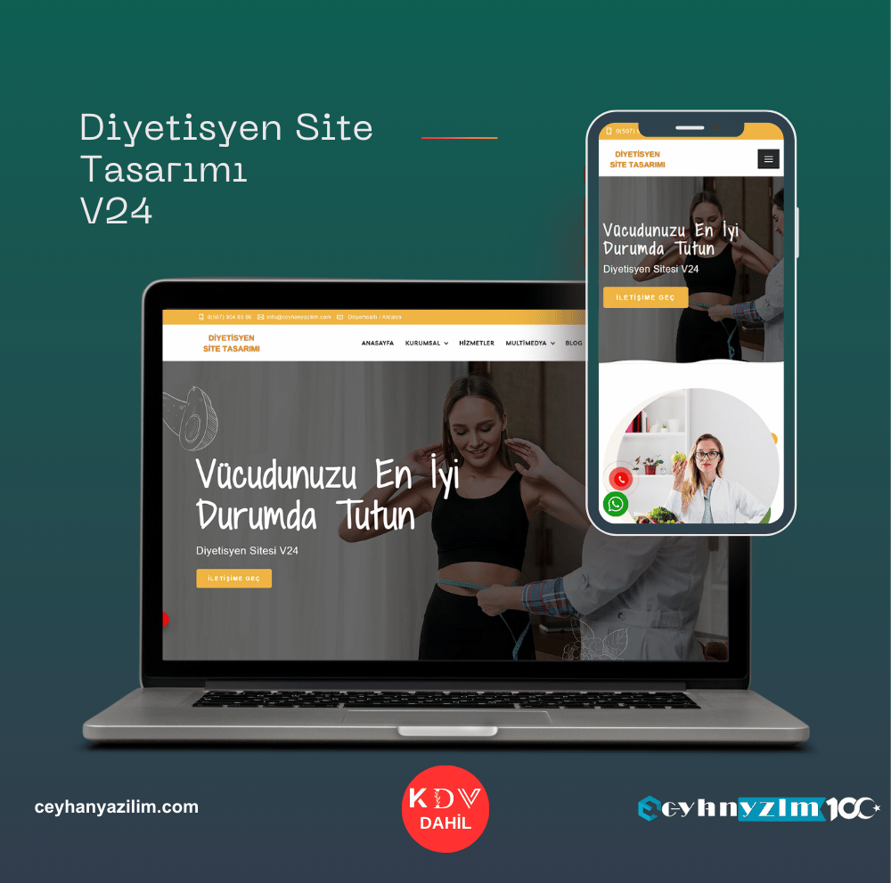 Diyetisyen Site Tasarımı  V24