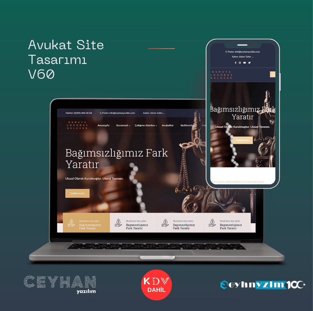 Avukat Site Tasarımı V60