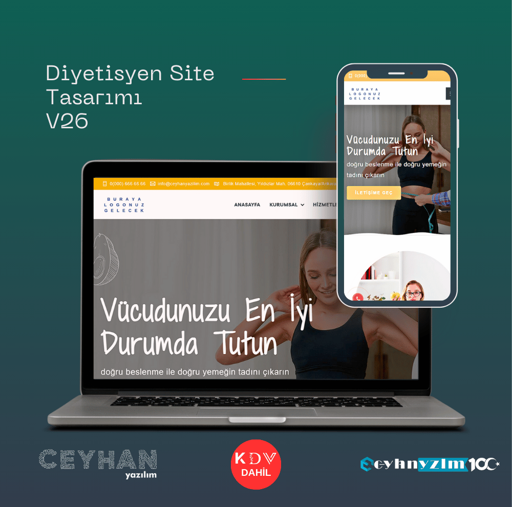 Diyetisyen Site Tasarımı V26