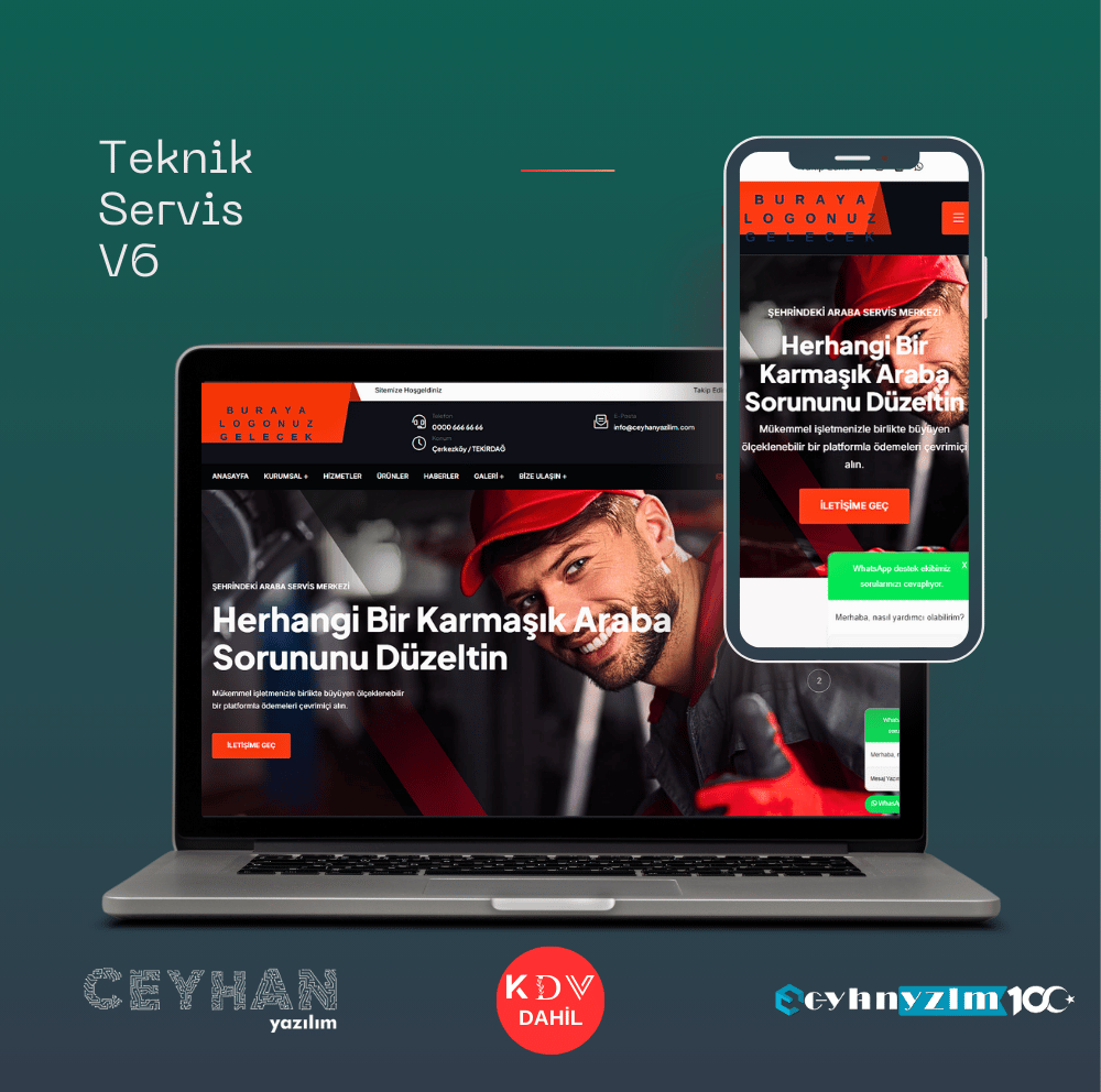 Teknik Servis V6 Hazır Site
