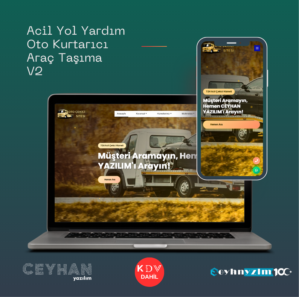Acil Yol Yardım,  Oto Kurtarıcı,  Araç Taşıma V2