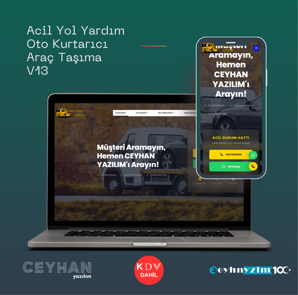 Acil Yol Yardım,  Oto Kurtarıcı,  Araç Taşıma V13
