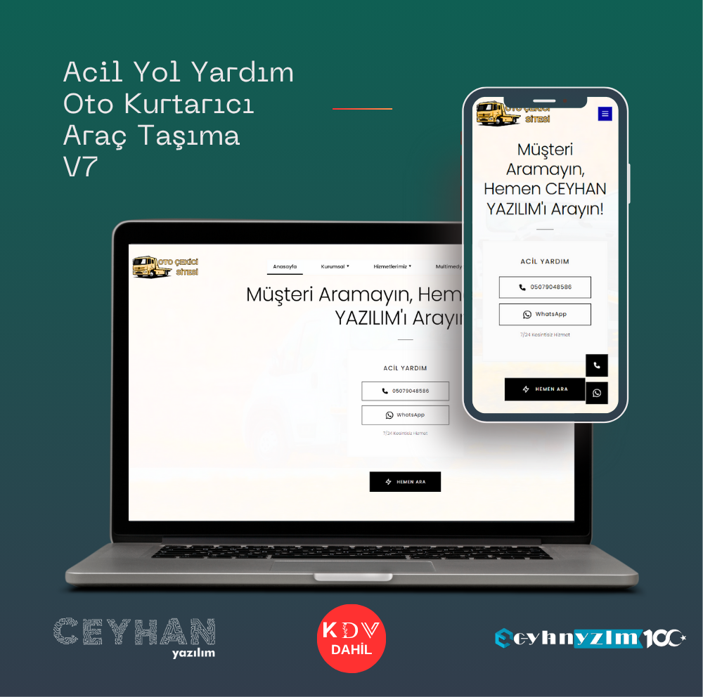Acil Yol Yardım,  Oto Kurtarıcı,  Araç Taşıma V7