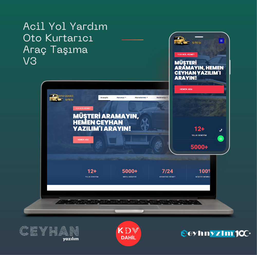 Acil Yol Yardım,  Oto Kurtarıcı,  Araç Taşıma V3