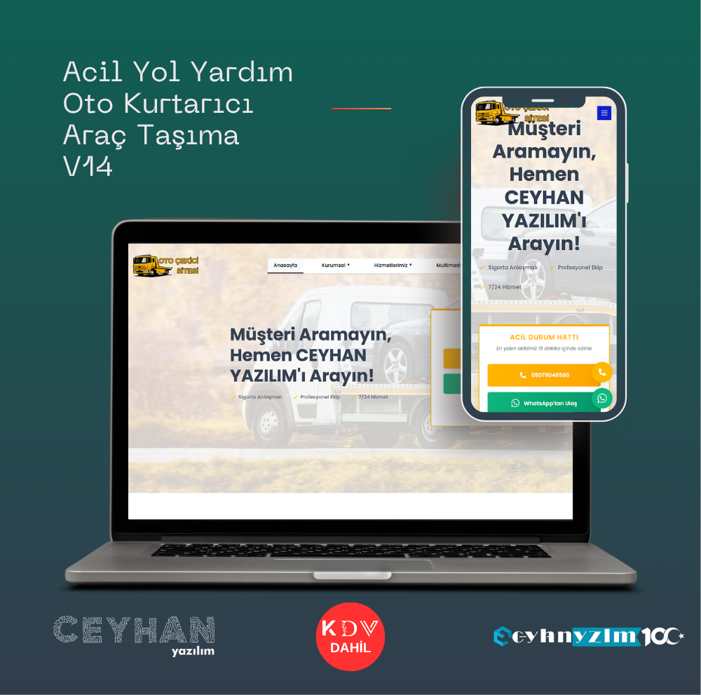 Acil Yol Yardım,  Oto Kurtarıcı,  Araç Taşıma V14