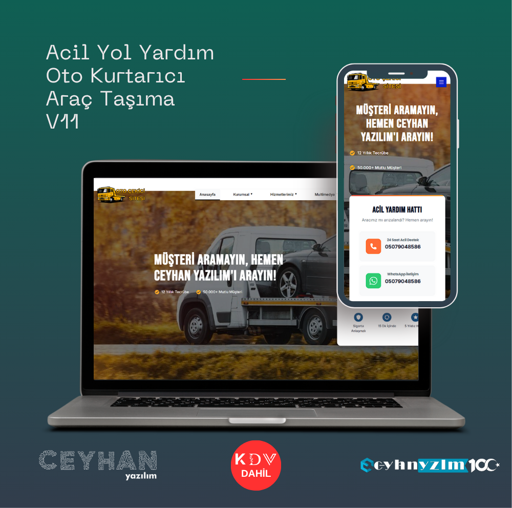 Acil Yol Yardım,  Oto Kurtarıcı,  Araç Taşıma V11