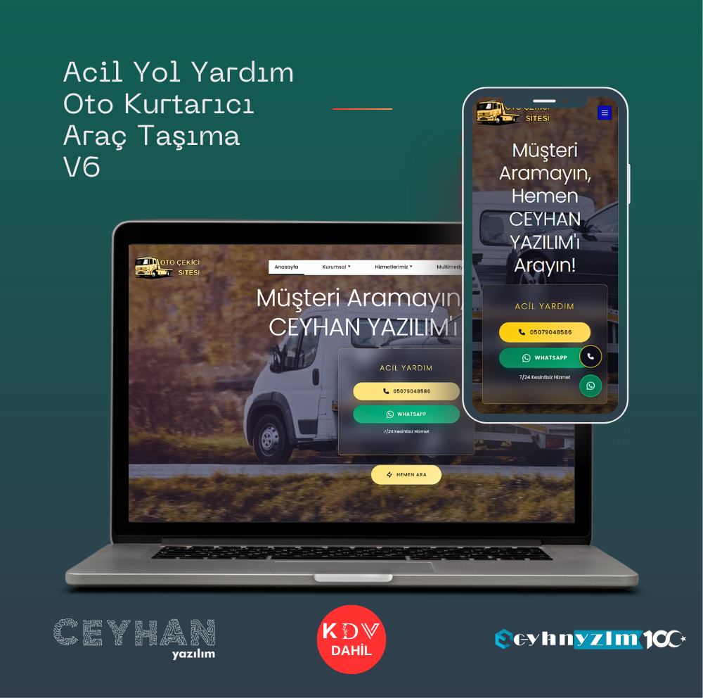 Acil Yol Yardım,  Oto Kurtarıcı,  Araç Taşıma V6